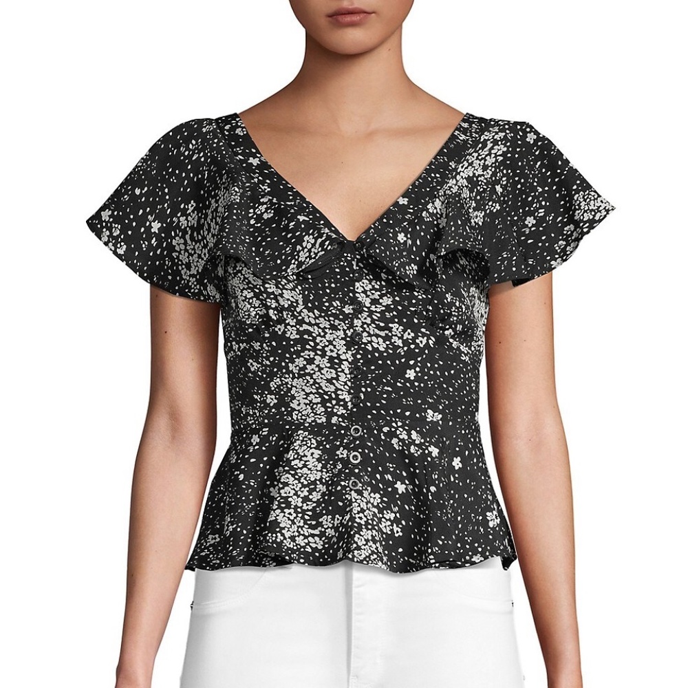 NWT Lea & Viola Floral Blouse